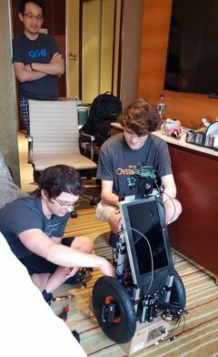 Bingo in the office, being worked on by Anki engineers